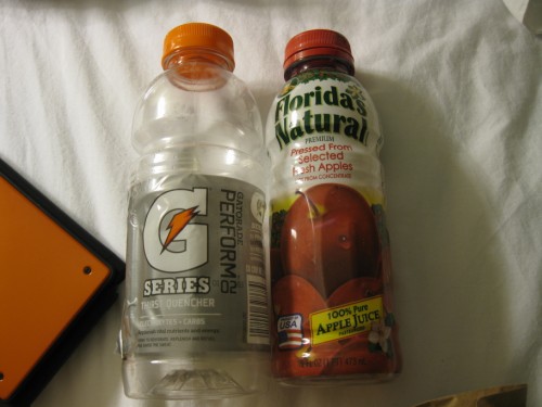 Gatorade G series and Florida's Natural Apple Juice